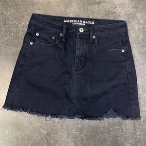 American Eagle black jean skirt